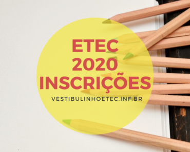 ETEC 2020 Inscrição