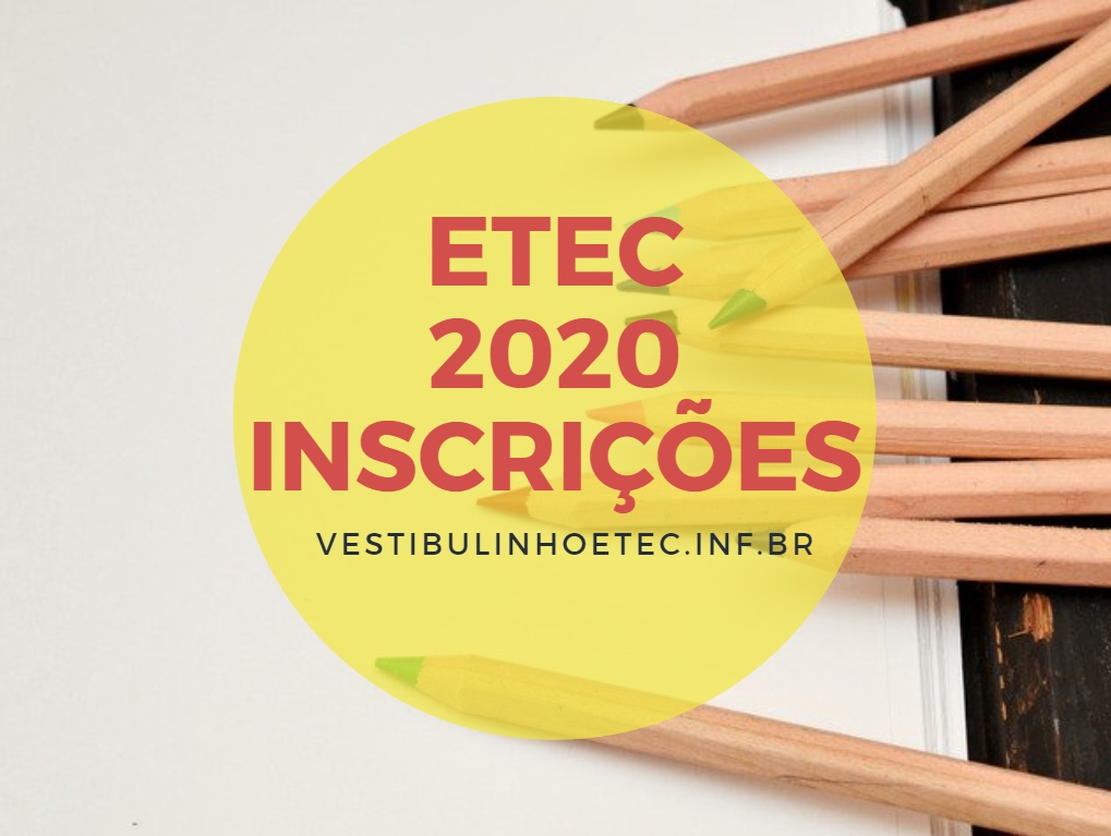ETEC 2020 Inscrição