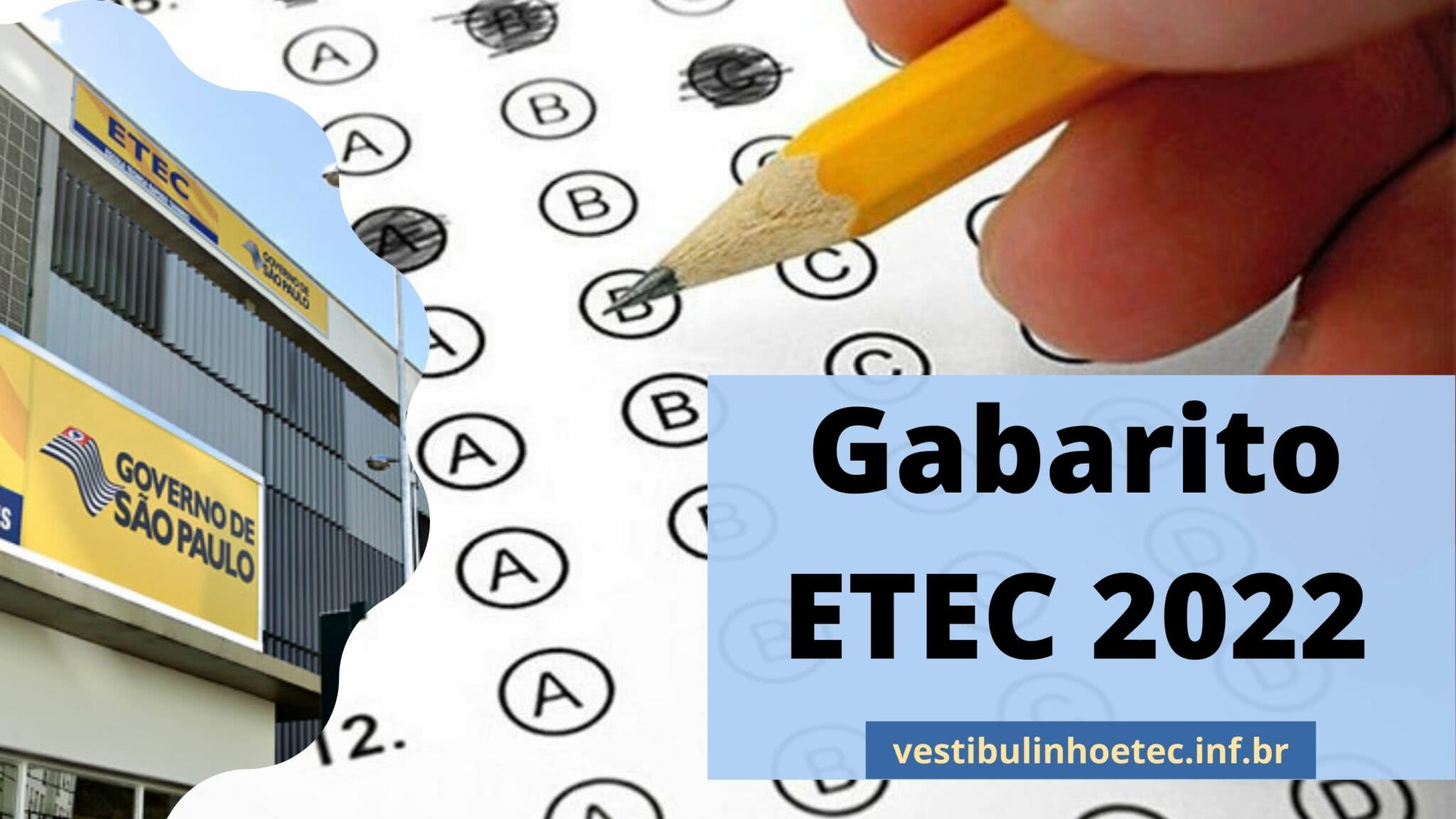 Gabarito ETEC 2022 → Respostas, Questões Da Prova E Resultado