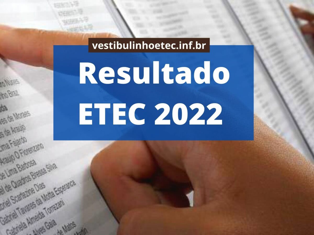 Resultado ETEC 2022 → Lista de Aprovados e Classificação dos Alunos